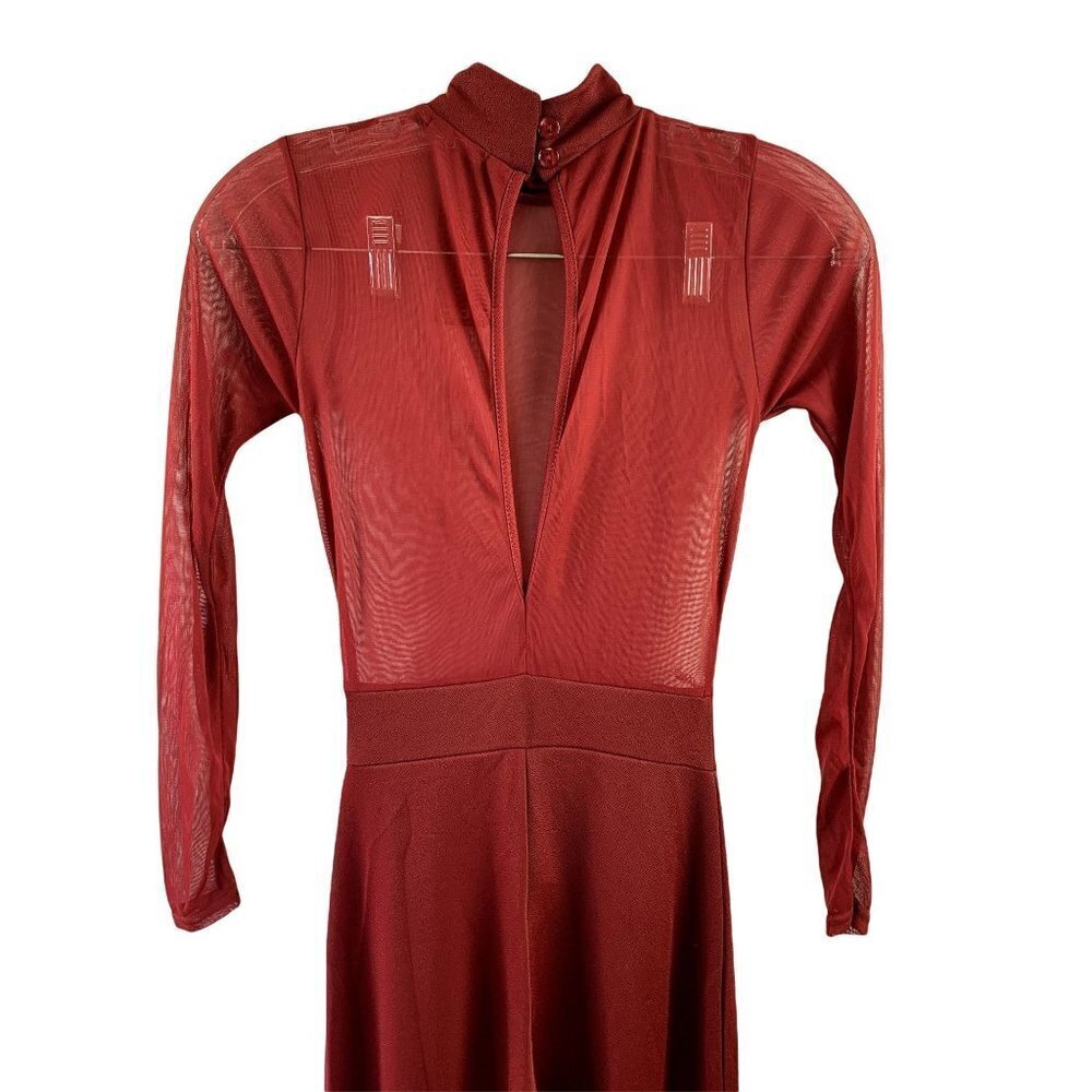 Boohoo Petite Women's Sheer Top Jumpsuit - Picture 5 of 8